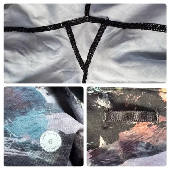 Lululemon Fast Free Tight 19’ Nulux Glacier Camo Starlight Multi sz 6 - Picture 9 of 11